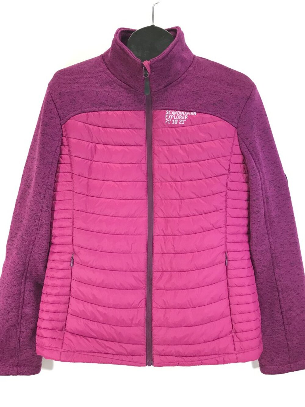 Scandinavian Explorer Hybrid Quilted Fleece Jacket Women's Plus XXL Pink Outdoor